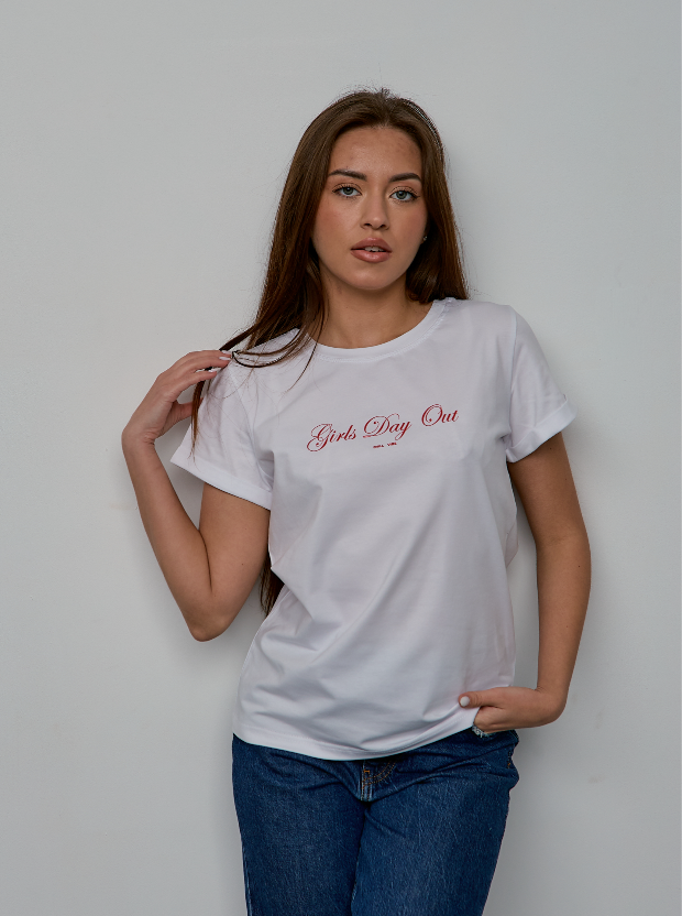Женская футболка с подкачанными рукавами GIRLS DAY OUT 24569