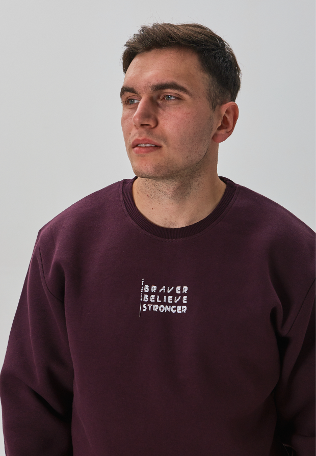 Теплый мужской свитшот BRAVER BELIEVE STRONGER 30606