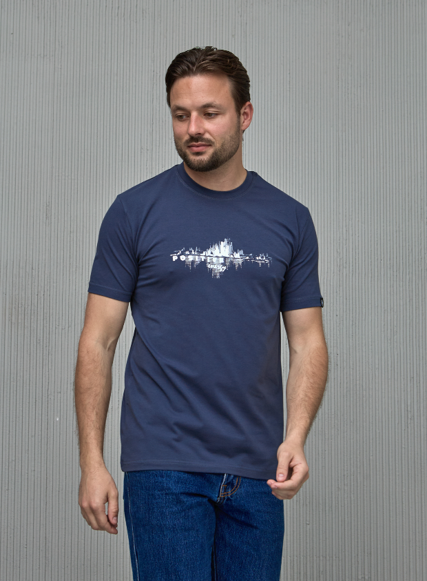 Чоловіча футболка з оригінальним принтом POSITIVE 40464