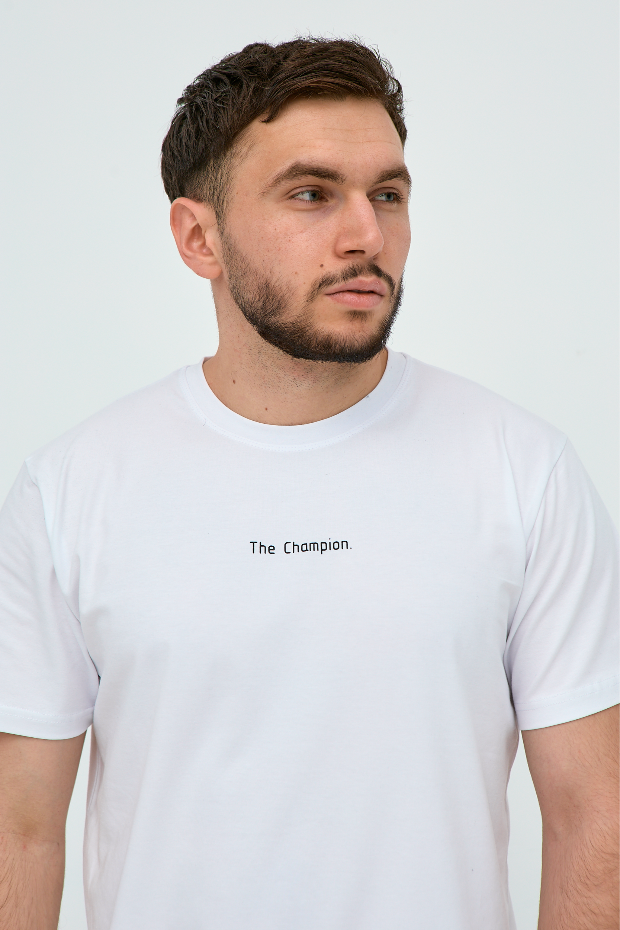 Футболка больших размеров с принтом THE CHAMPION 40636