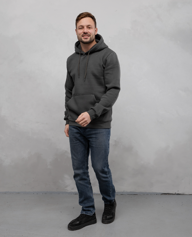 Базове однотонне чоловіче худі hector 30031