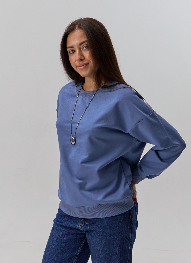 Женский свитшот опущенное плече oversize Hector 24049