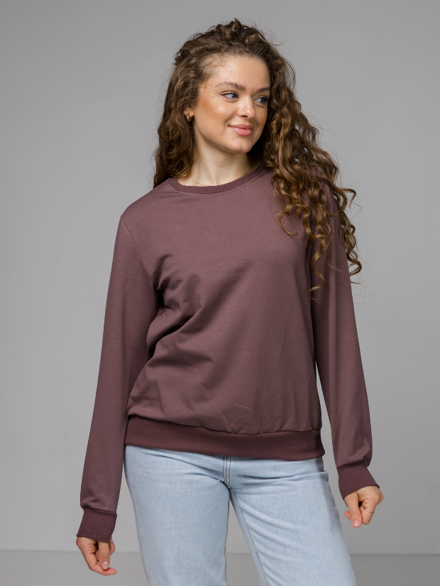 Классический женский базовый свитшот 24200