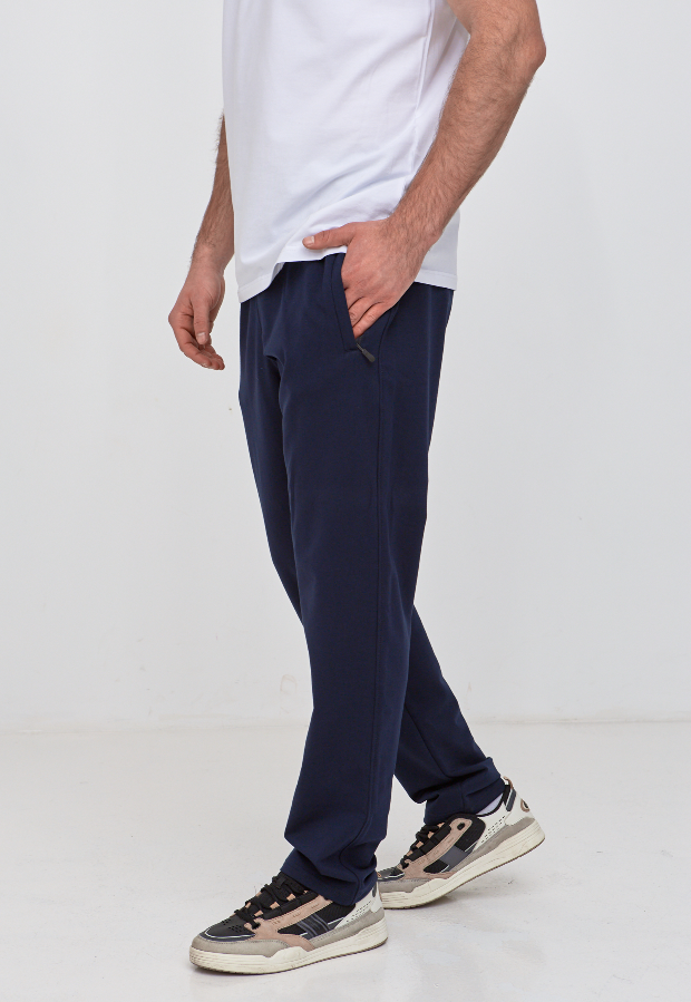 Чоловічі прямі штани без манжетів 17498