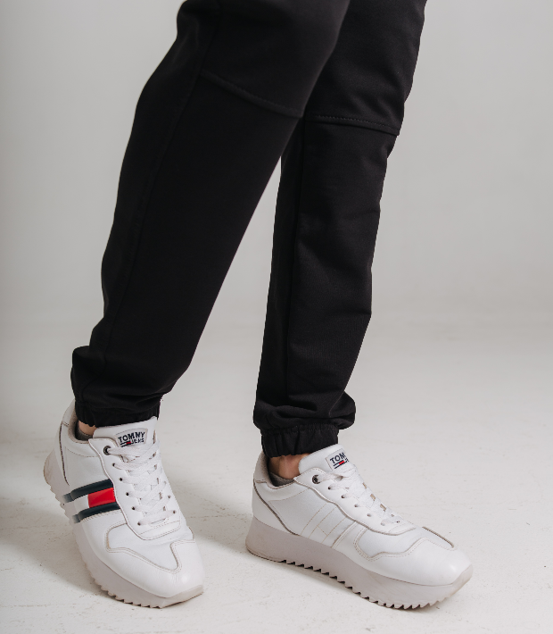 Спортивные штаны, "резанные", низ на резинках 17476