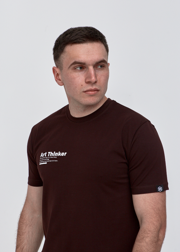 Футболка с аккуратным принтом ART THINKER 42024