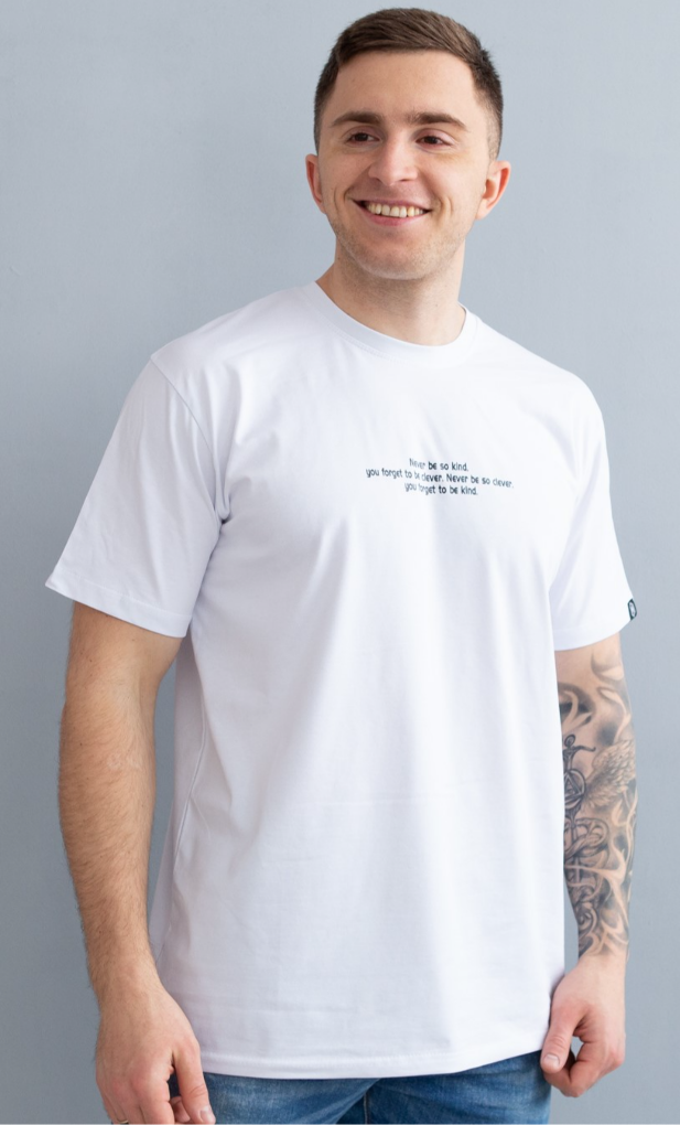 Чоловіча футболка великих розмірів never be 40506