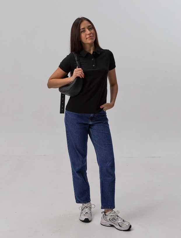 Жіноча  футболка поло 24101