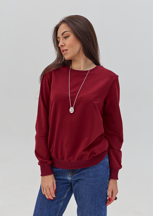 Класичний жіночий базовий світшот 24200