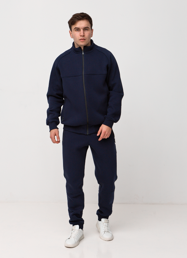 Теплий чоловічий костюм із коміром-стійкою 30595