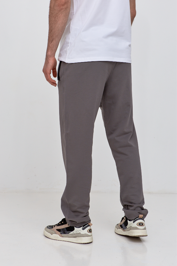 Чоловічі прямі штани без манжетів 17498