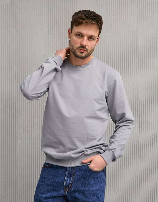 Однотонний чоловічий світшот 17081