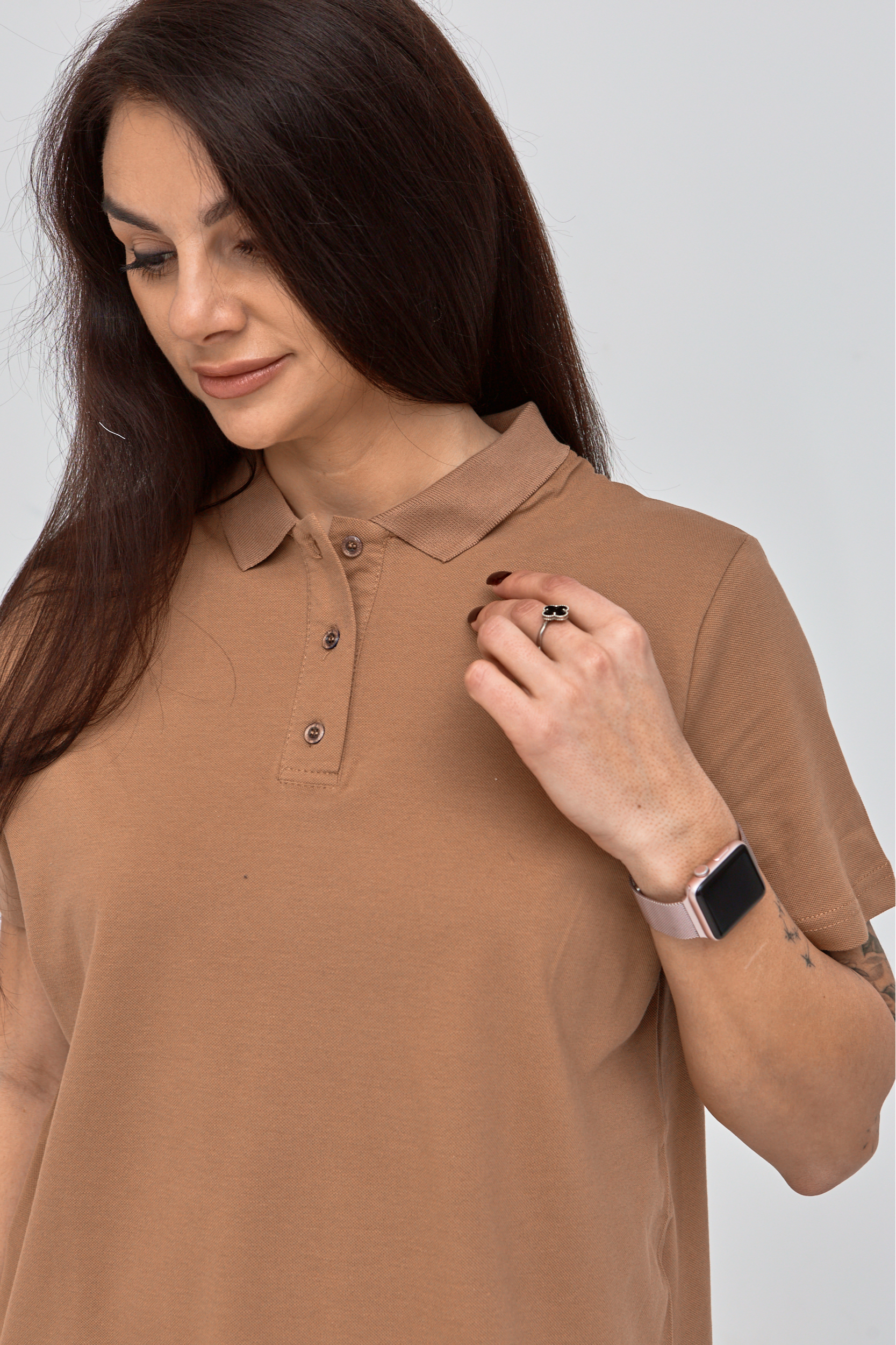 Поло женское больших размеров 24572