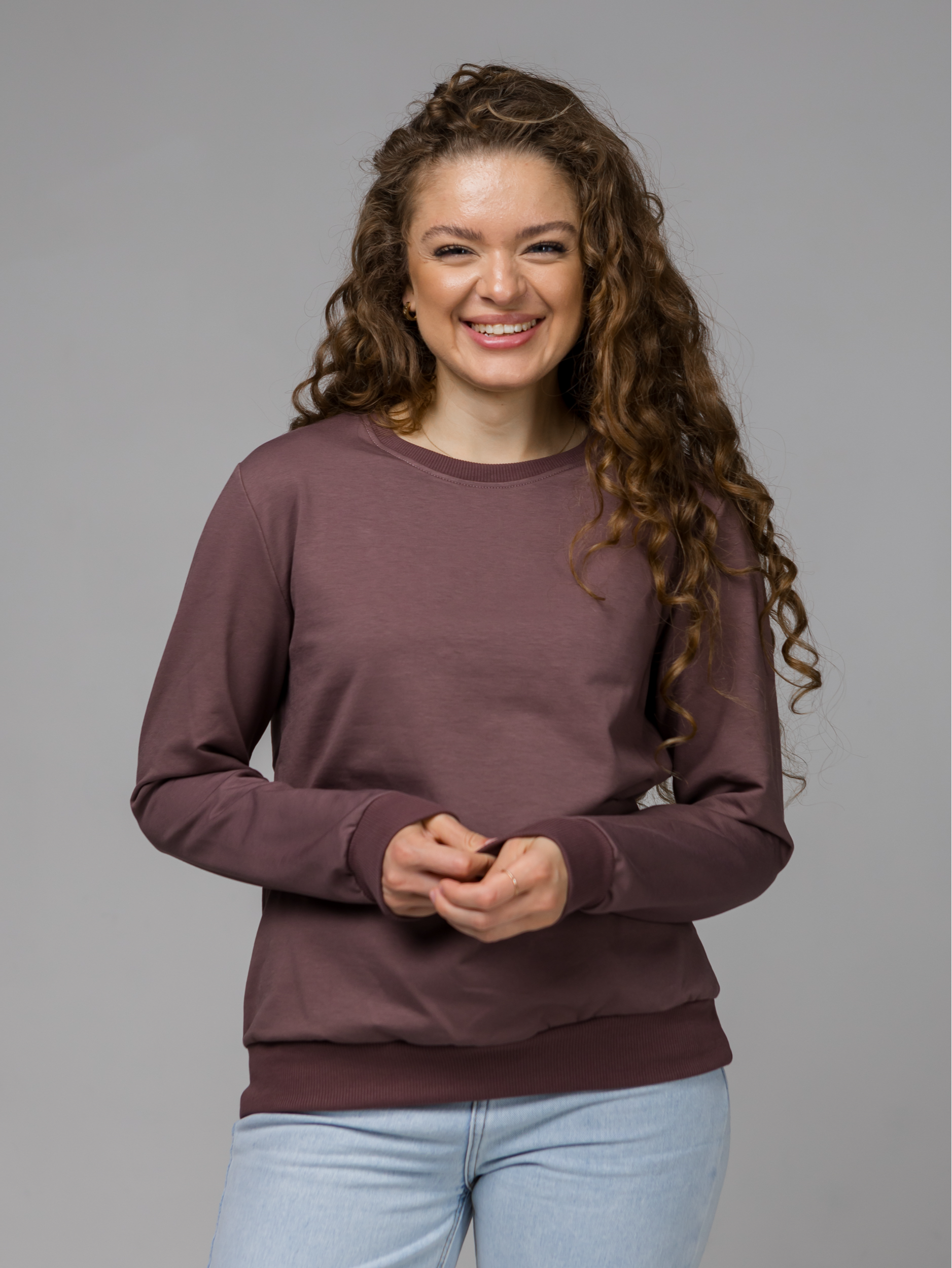 Класичний жіночий базовий світшот 24200