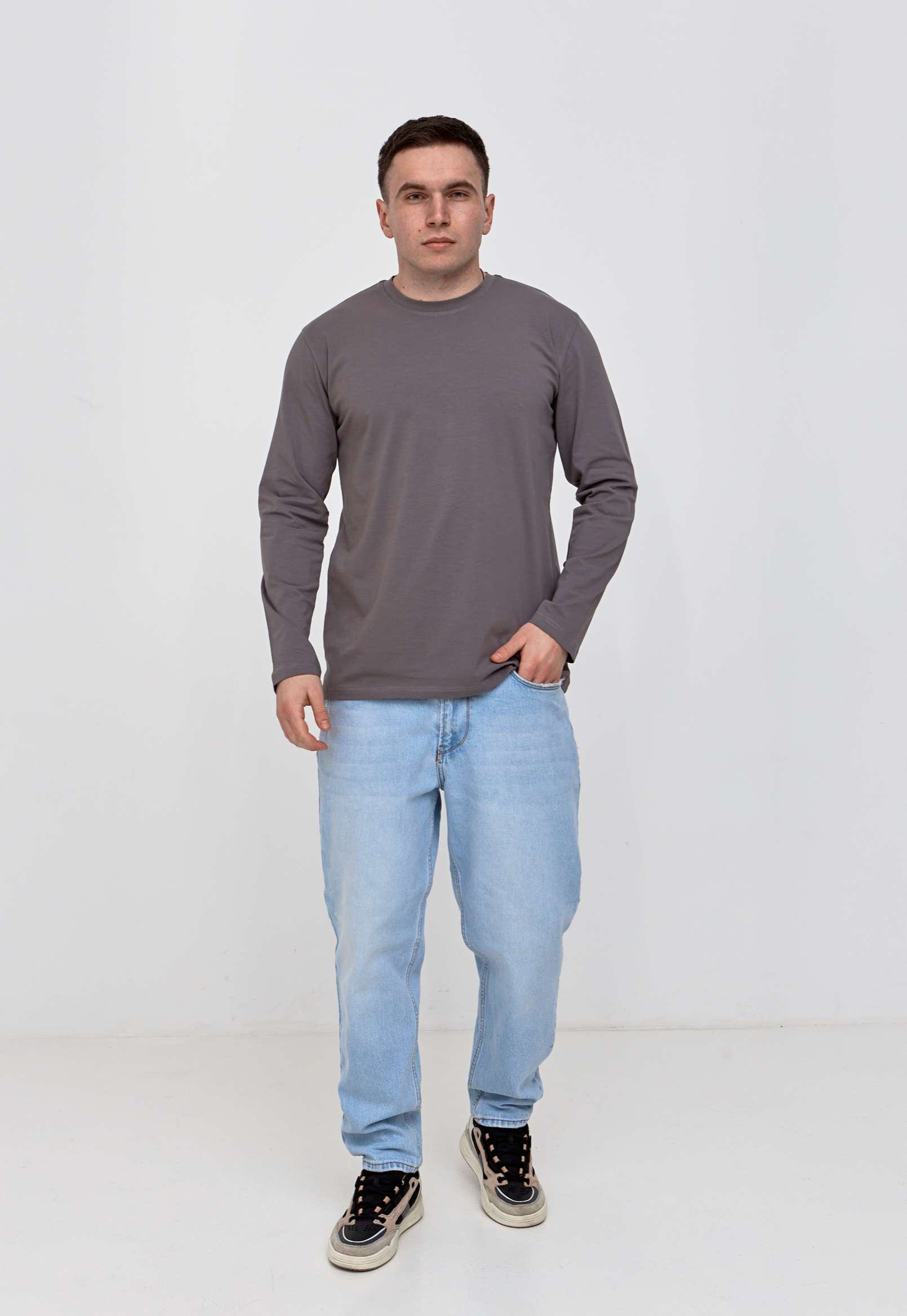 Чоловічий лонгслів великих розмірів Hector 25200