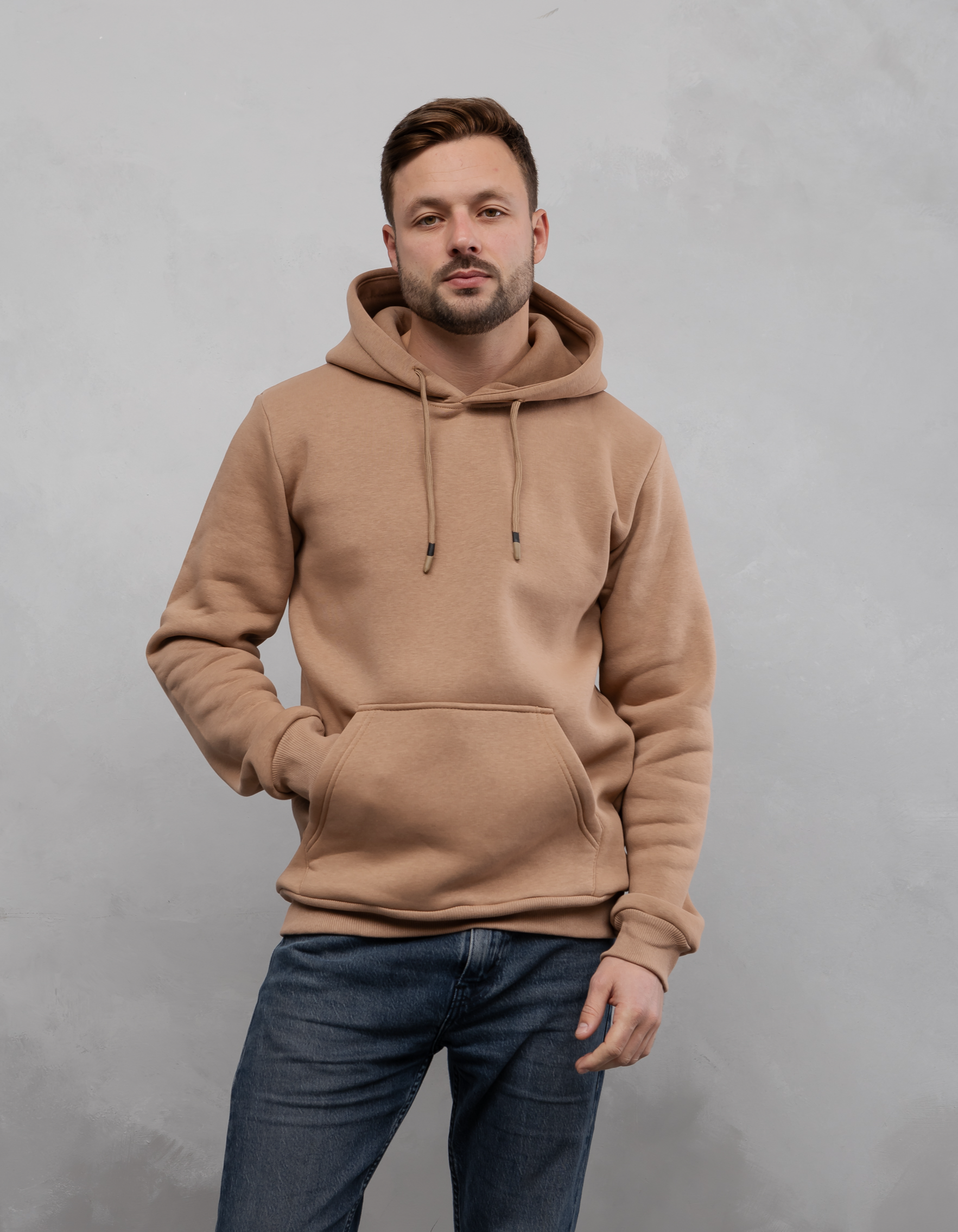 Однотонное мужское худи hector 30031