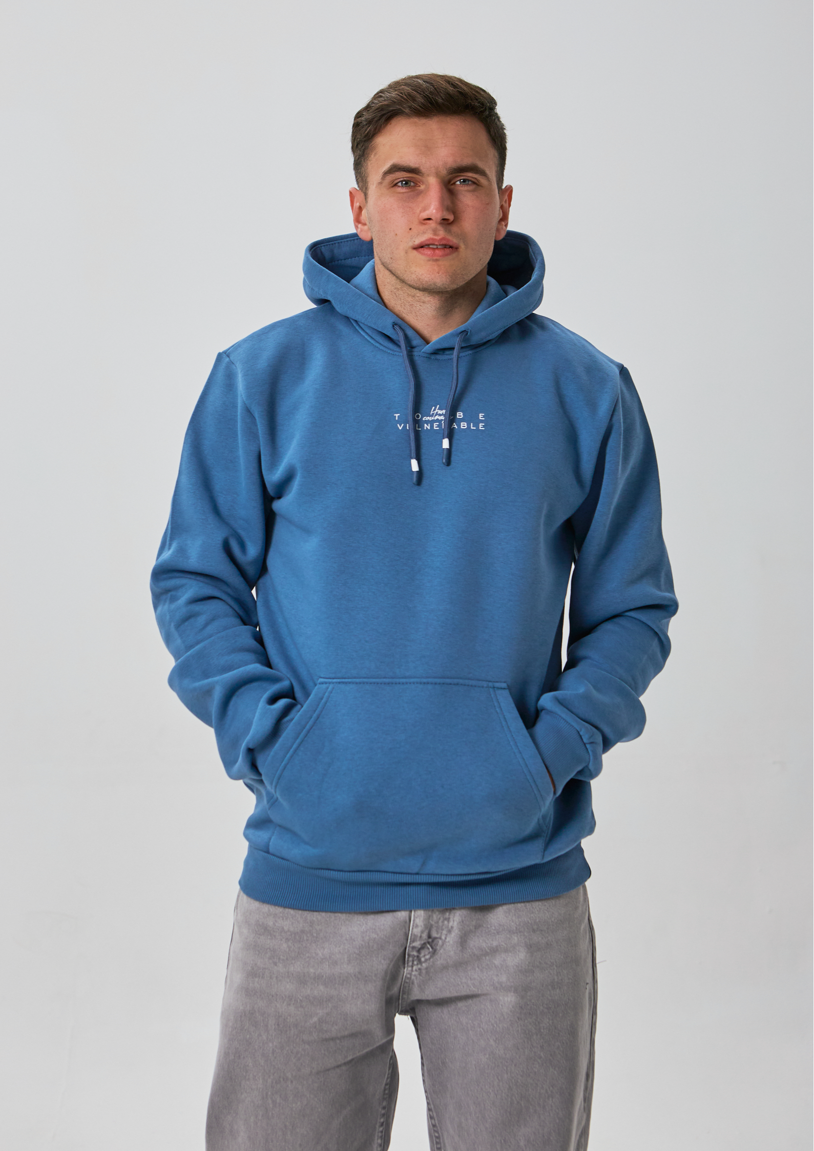 Тепле чоловіче худі з принтом HAVE TO COINAGE VULNERABLE 30184