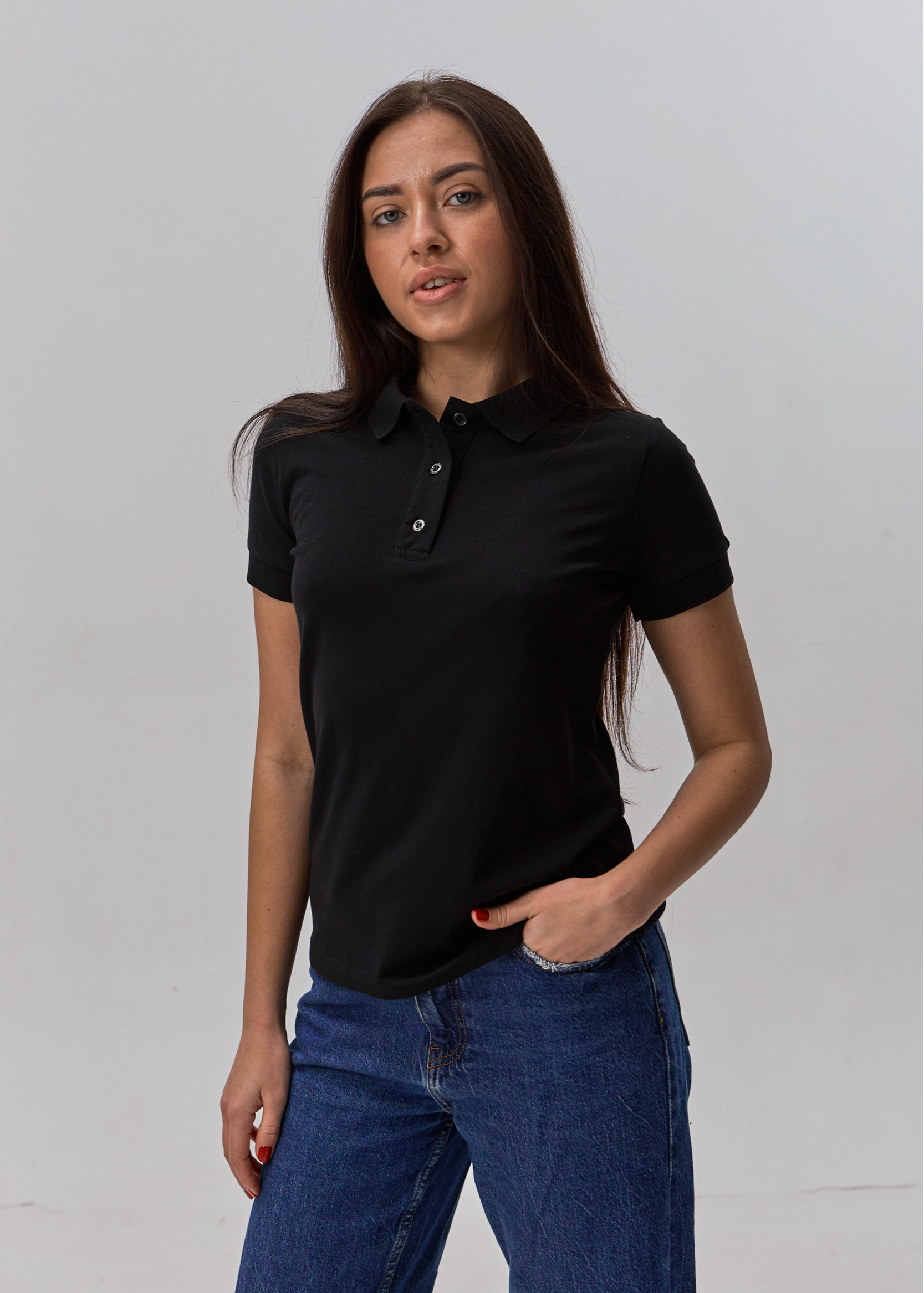 Женская футболка поло 24101