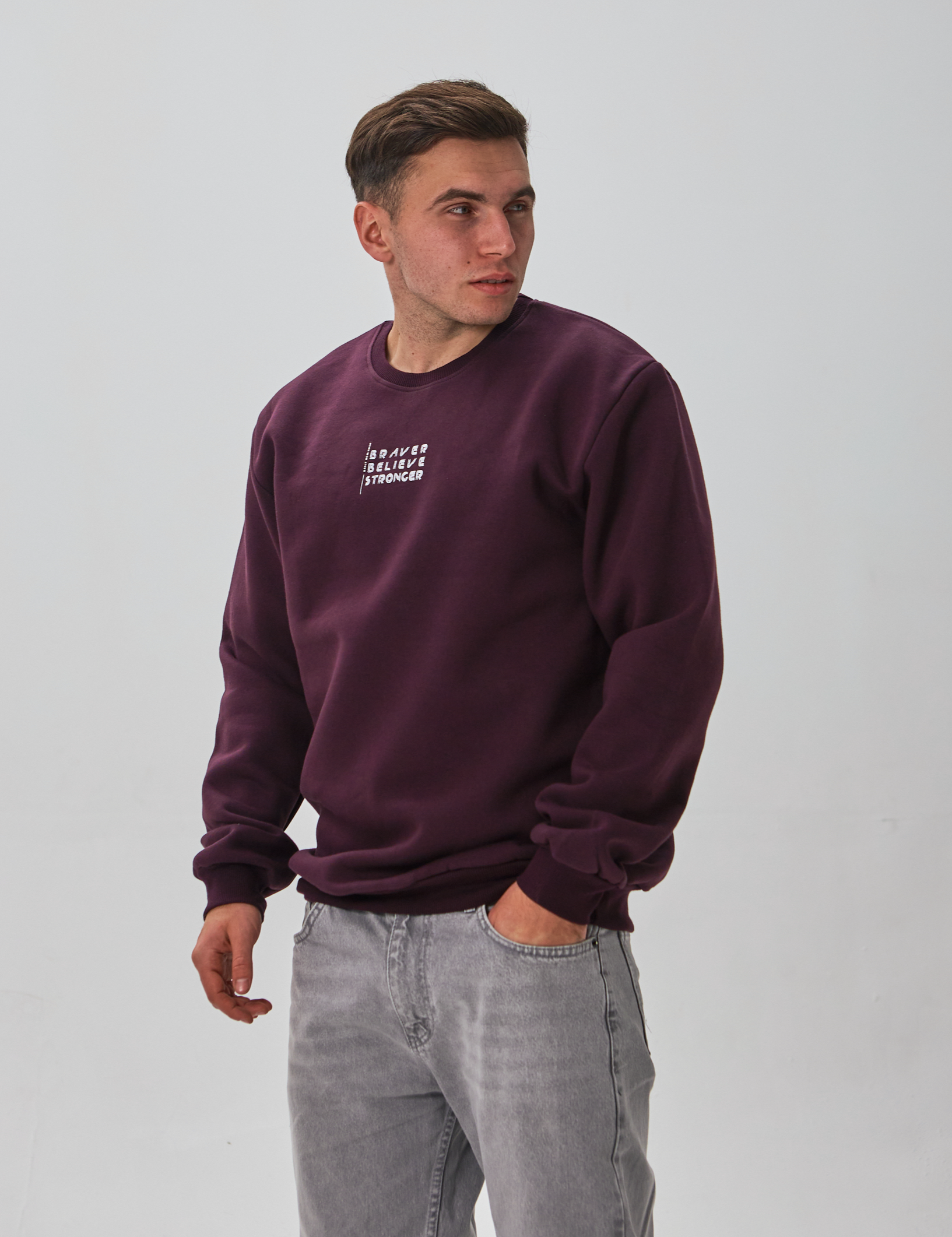Теплый мужской свитшот BRAVER BELIEVE STRONGER 30606