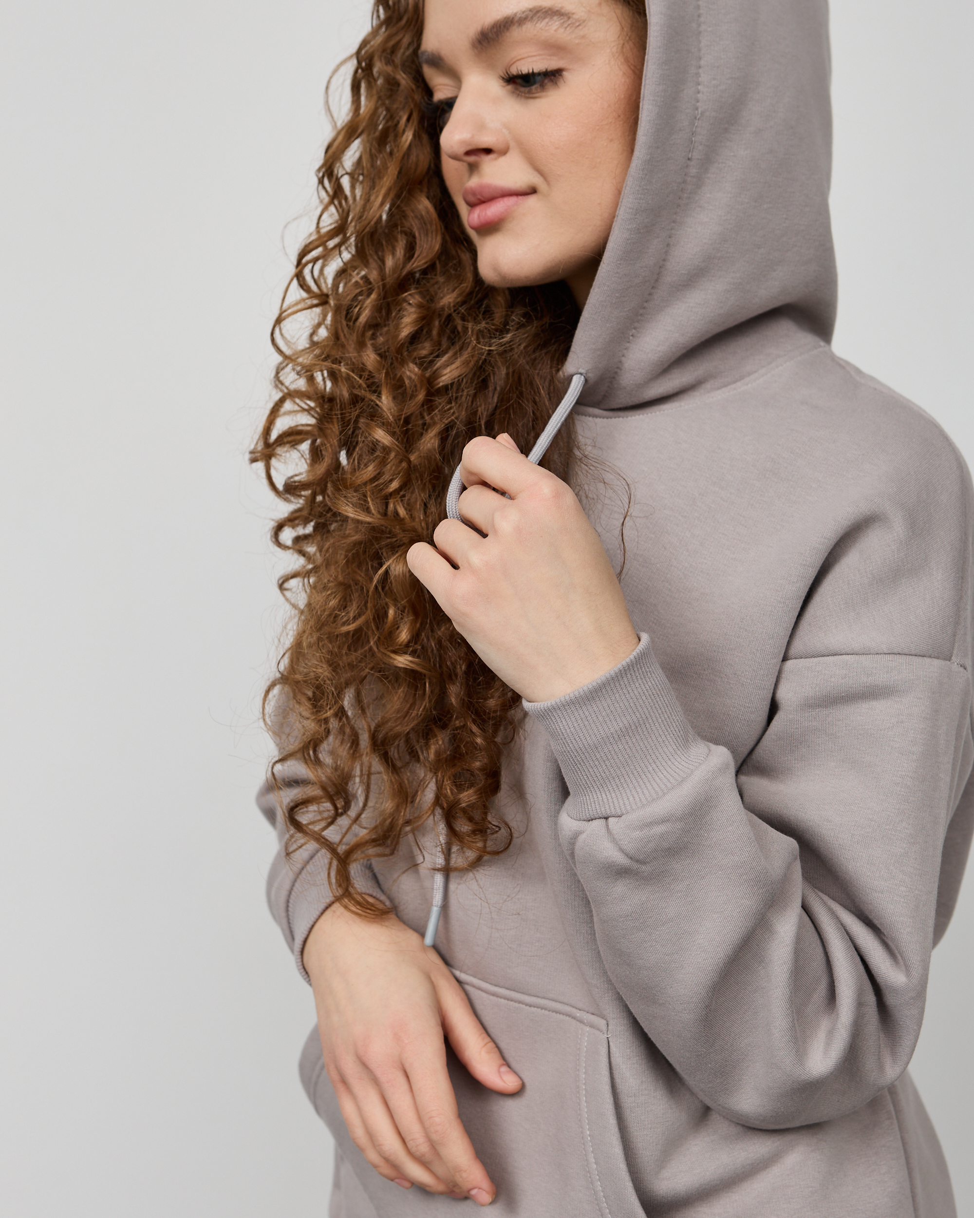 Теплый женский костюм oversize на манжетах-резинках Hector 24108