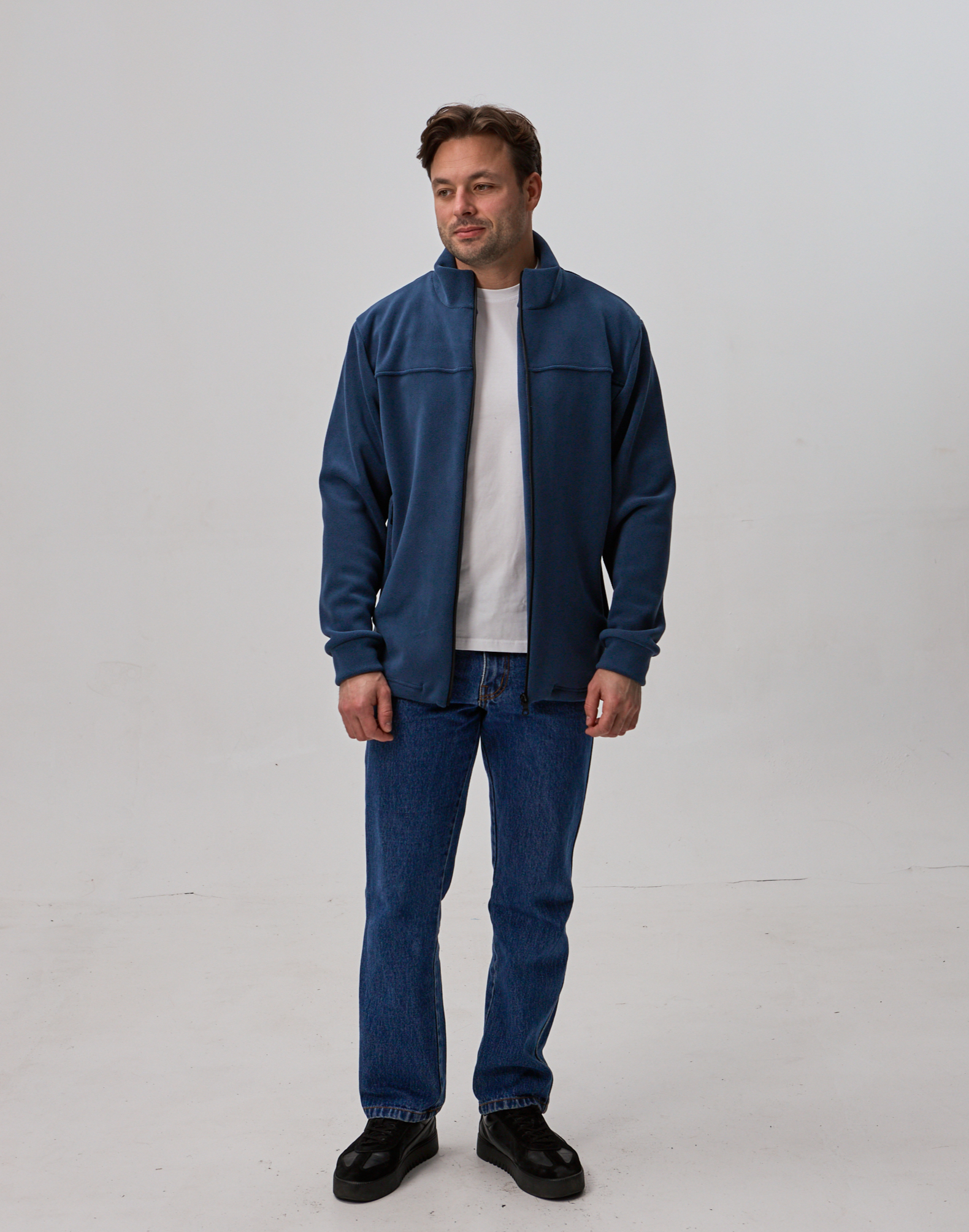 Чоловіча кофта флісова на застібці 30480