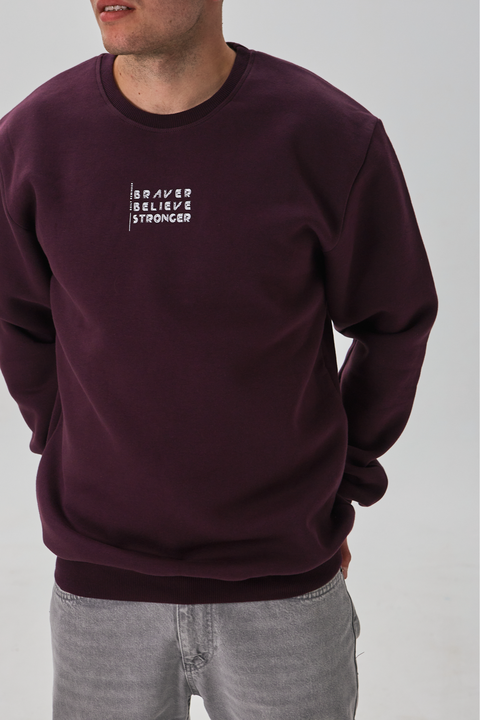 Теплый мужской свитшот BRAVER BELIEVE STRONGER 30606