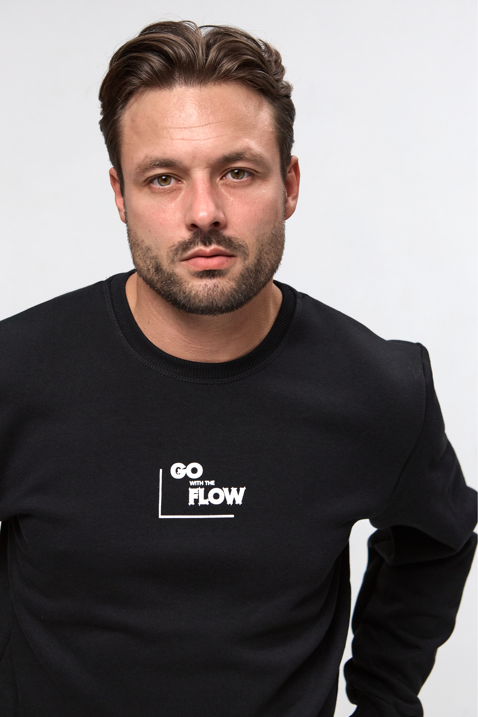 Теплый мужской свитшот GO WITH THE FLOW 30616