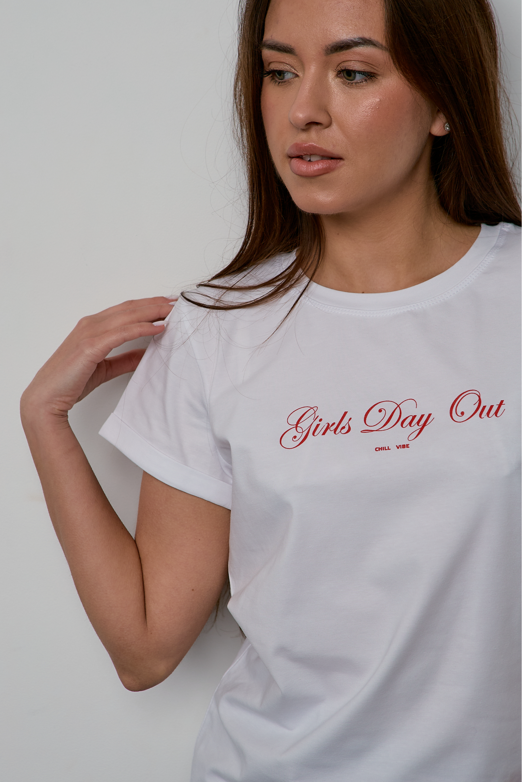 Футболка жіноча з підкачаними рукавами GIRLS DAY OUT 24569