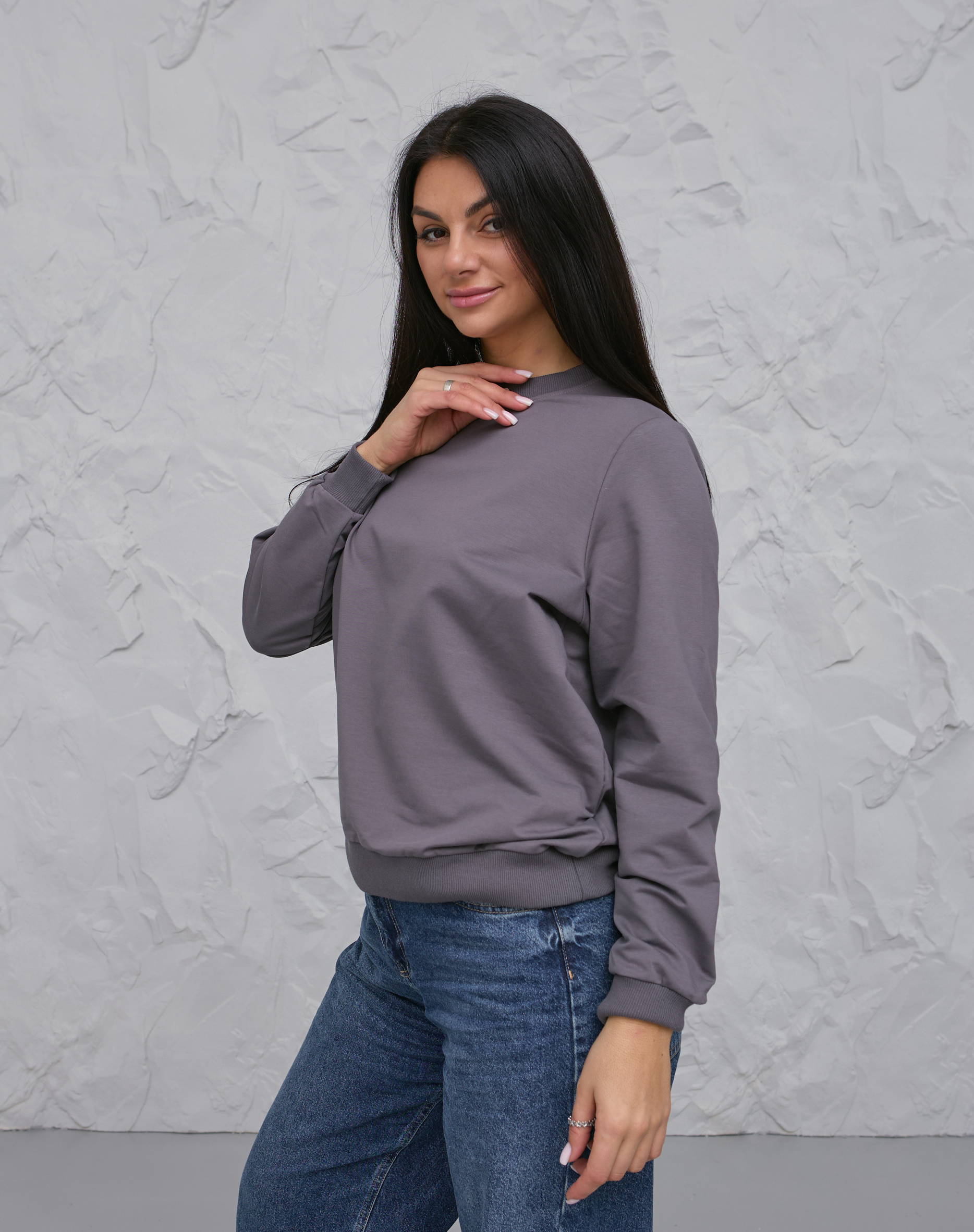 Класичний жіночий світшот великих розмірів Hector 24210