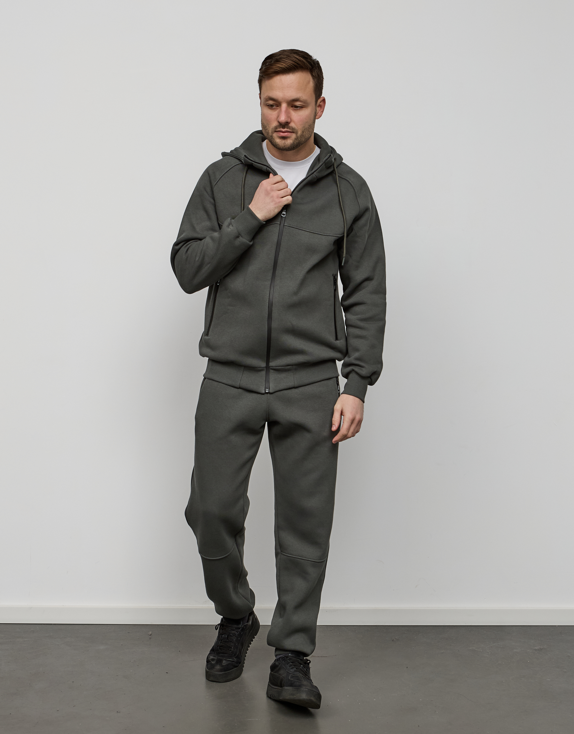 Теплий чоловічий костюм з рукавами-реглан 30571