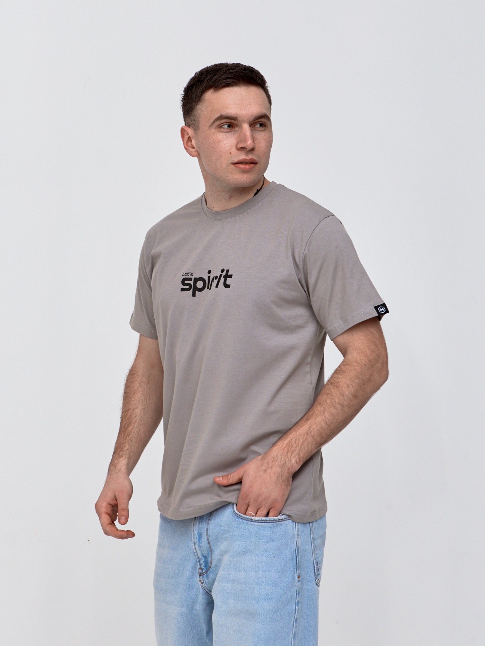 Футболка больших размеров с оригинальным принтом LET'S SPIRIT Hector 40665