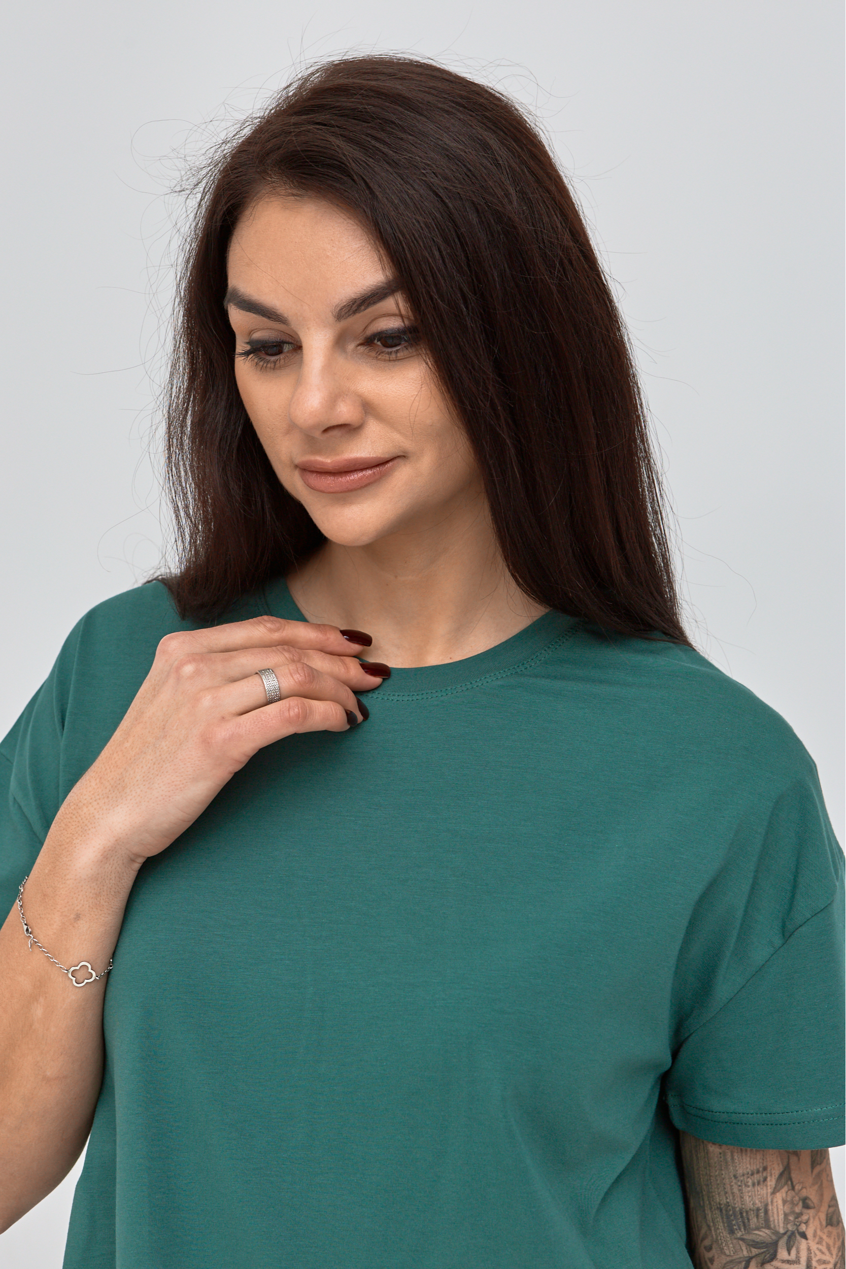 Жіноча базова футболка великих розмірів Hector 24561