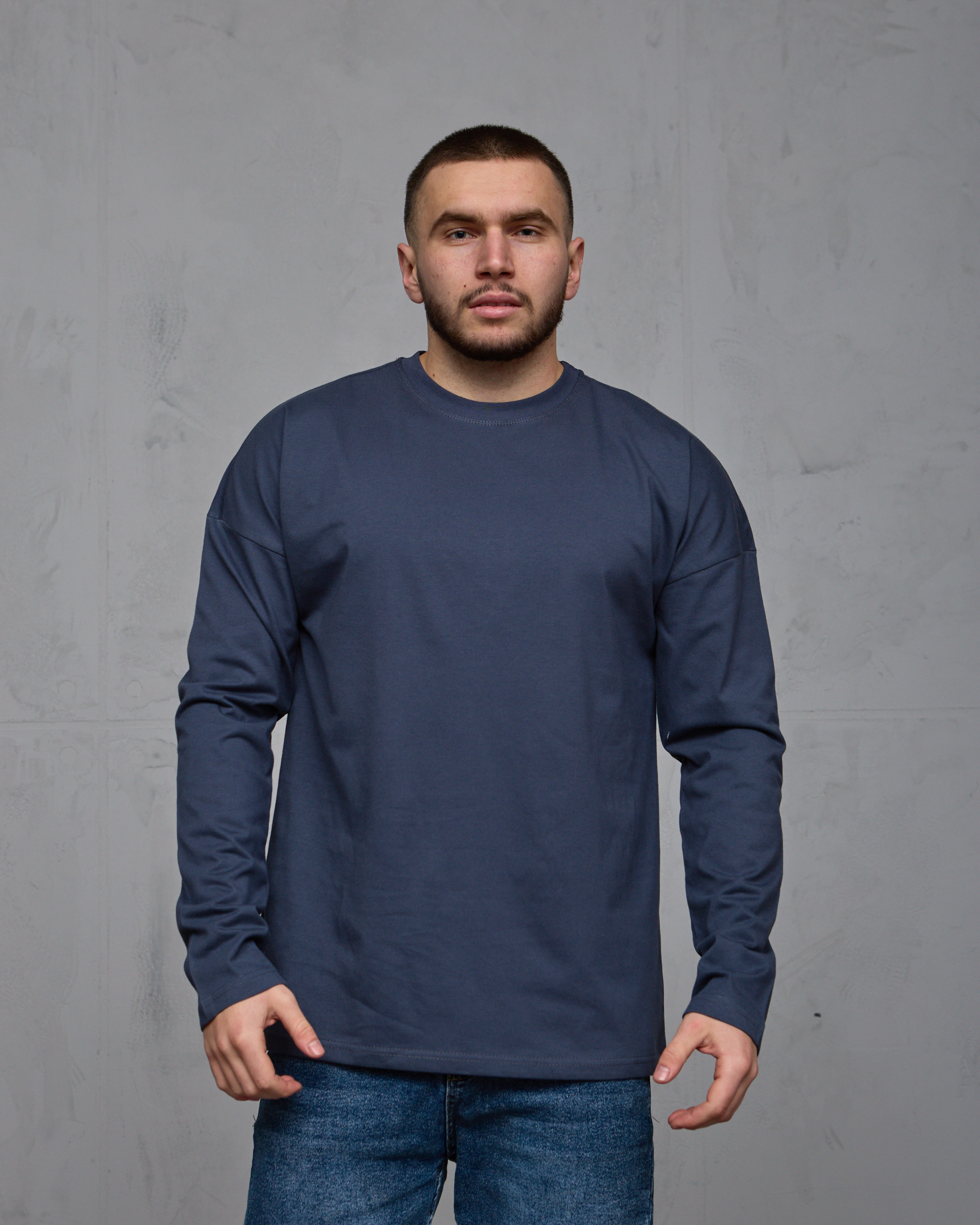Чоловічий лонгслів oversize Hector 25201
