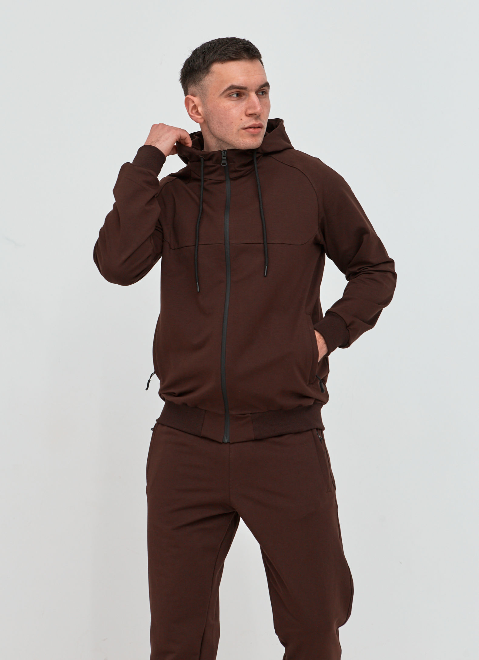 Чоловічий спортивний костюм hector з капюшоном 17409