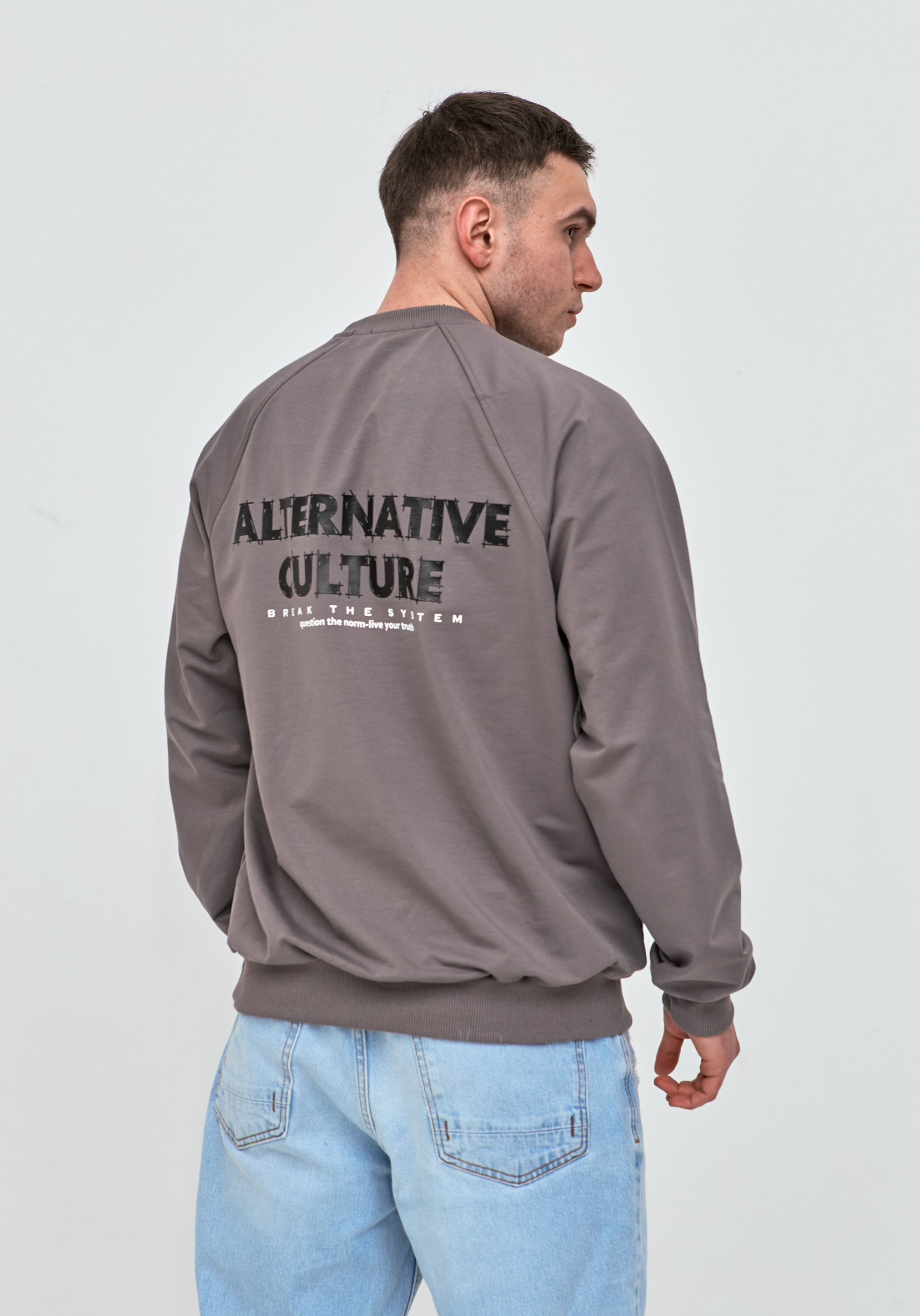 Чоловічий світшот-реглан oversize ALTERNATIVE CULTURE 17652