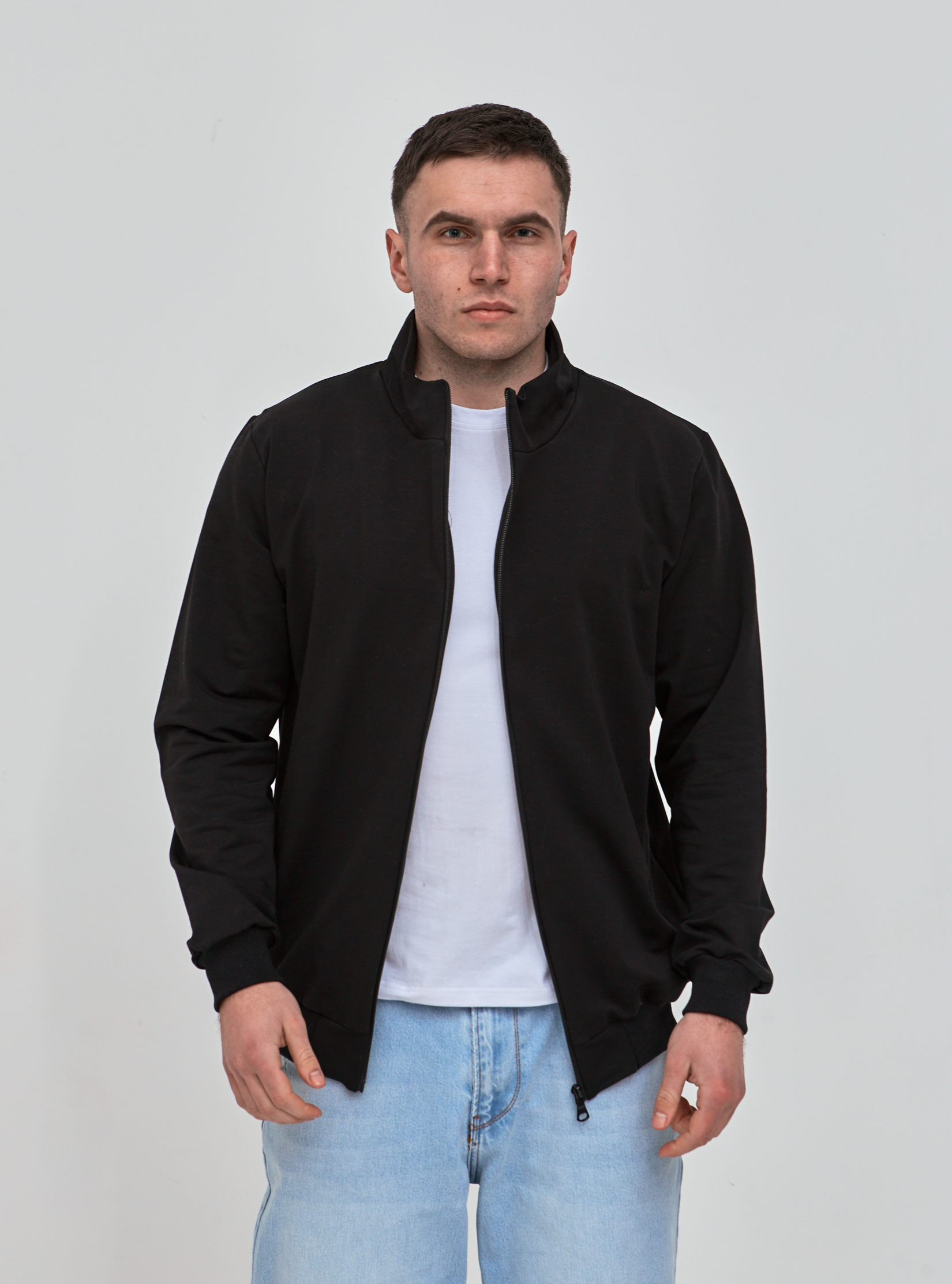 Кофта на молнии больших размеров Hector 18156