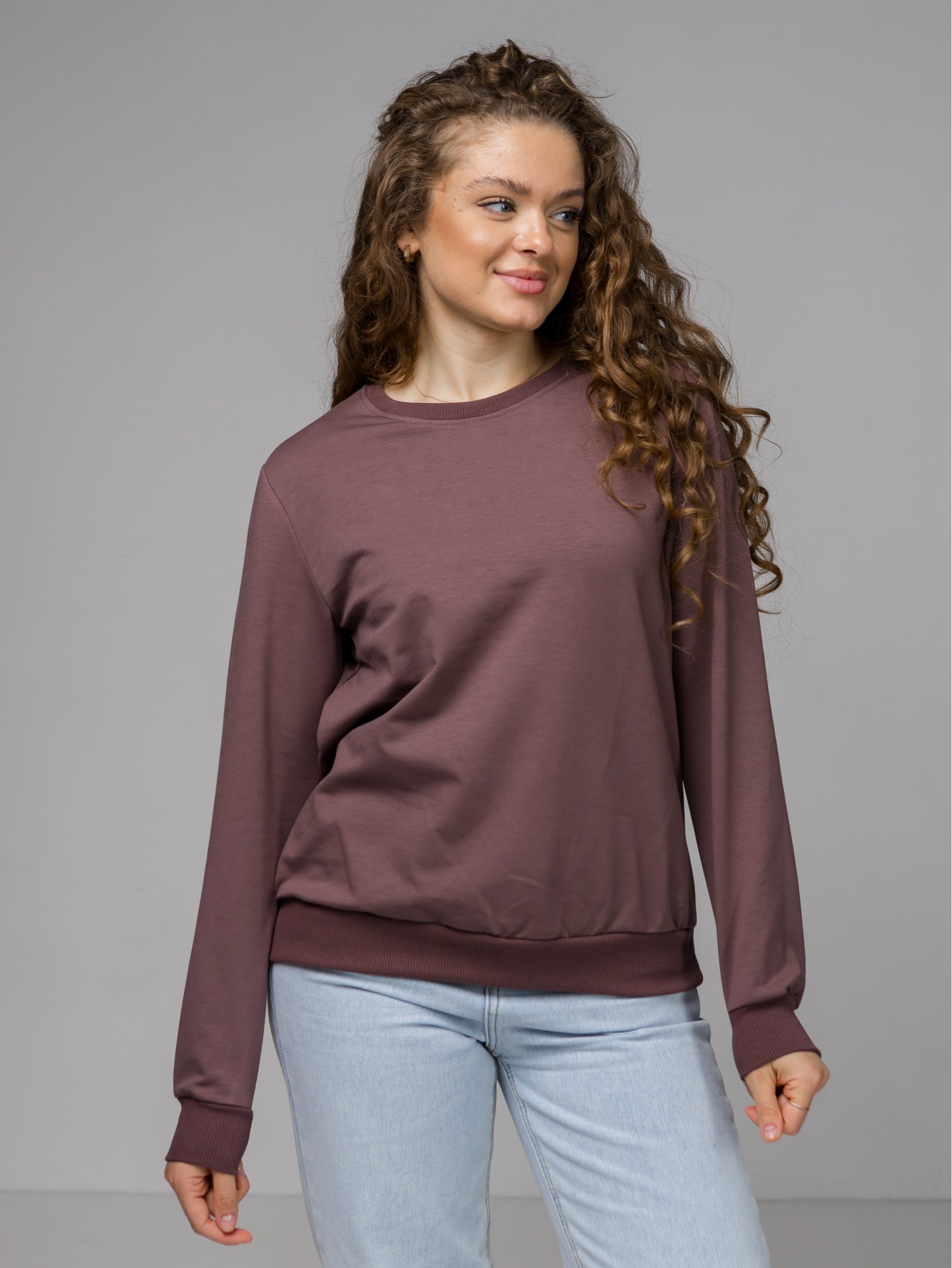 Класичний жіночий базовий світшот 24200