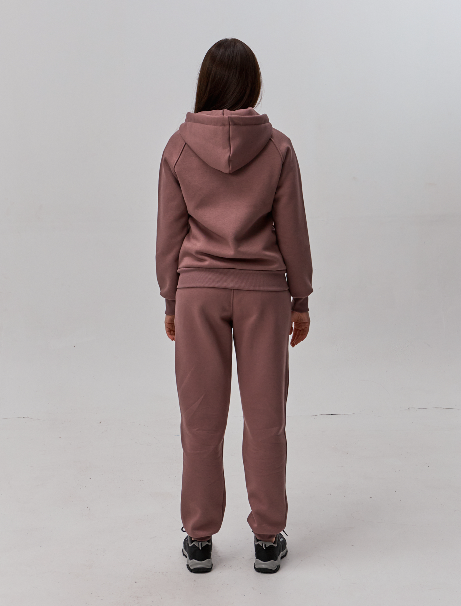 Теплий жіночий костюм з високим коміром 24104