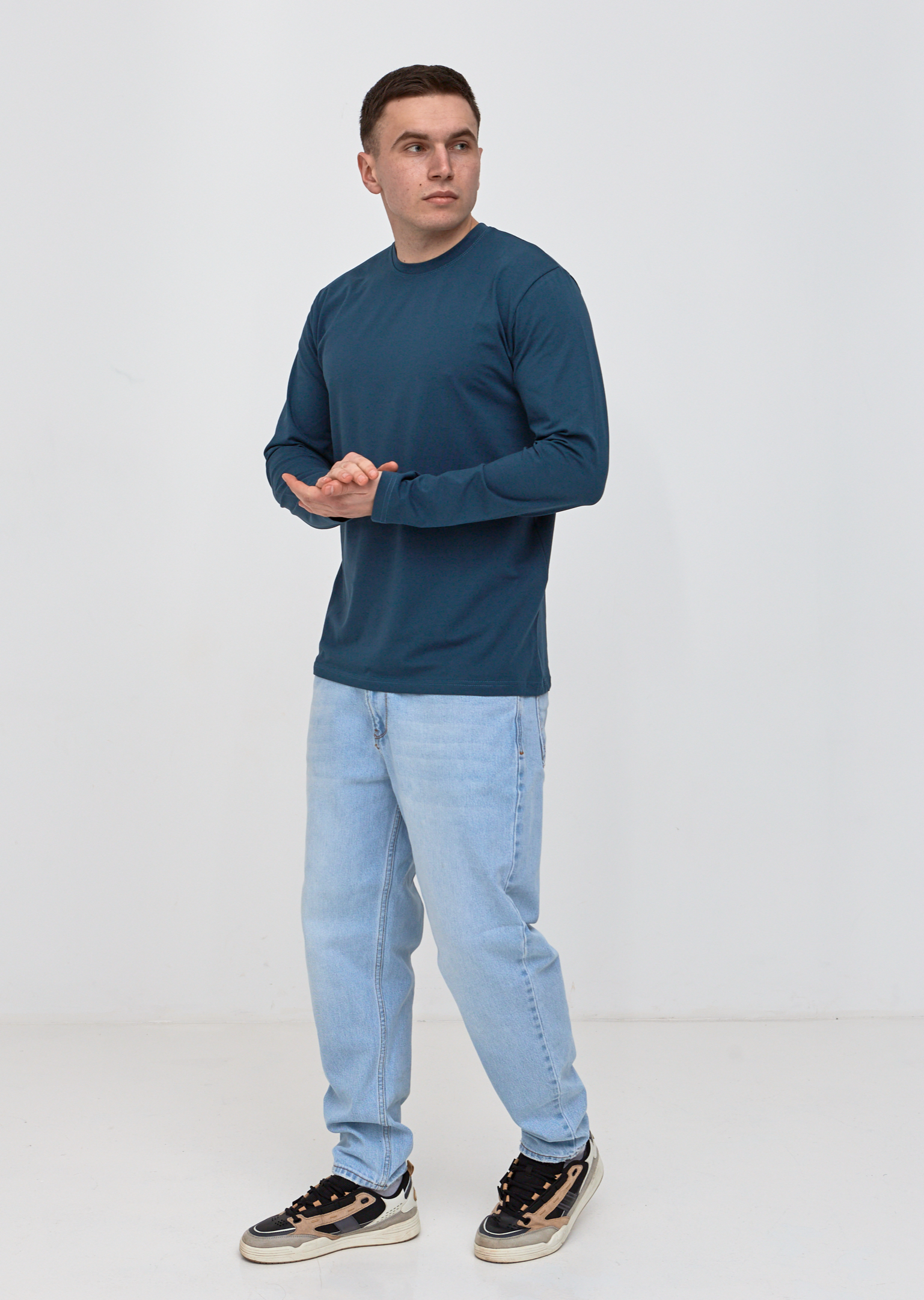 Чоловічий лонгслів великих розмірів Hector 25200