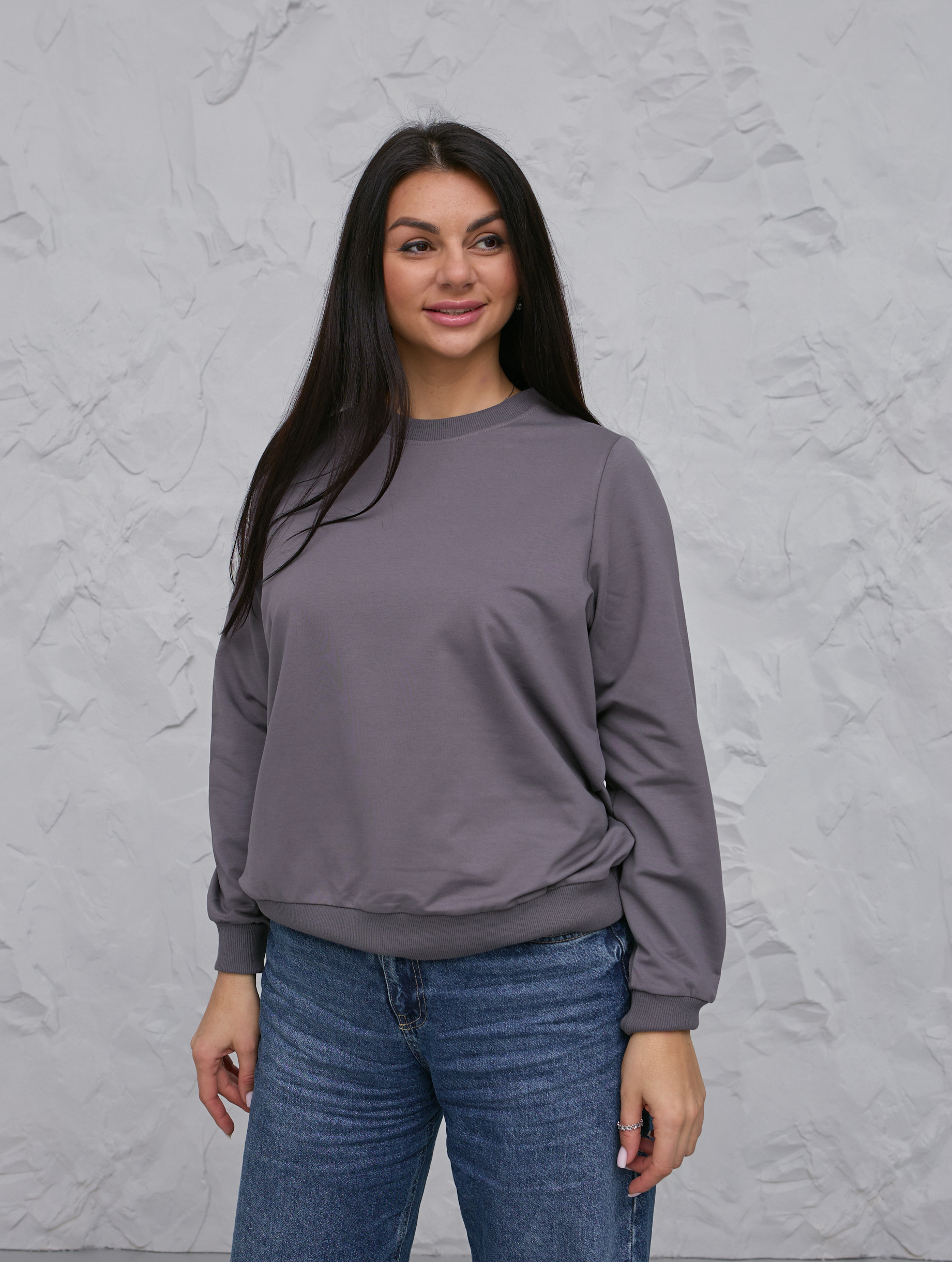 Класичний жіночий світшот великих розмірів Hector 24210