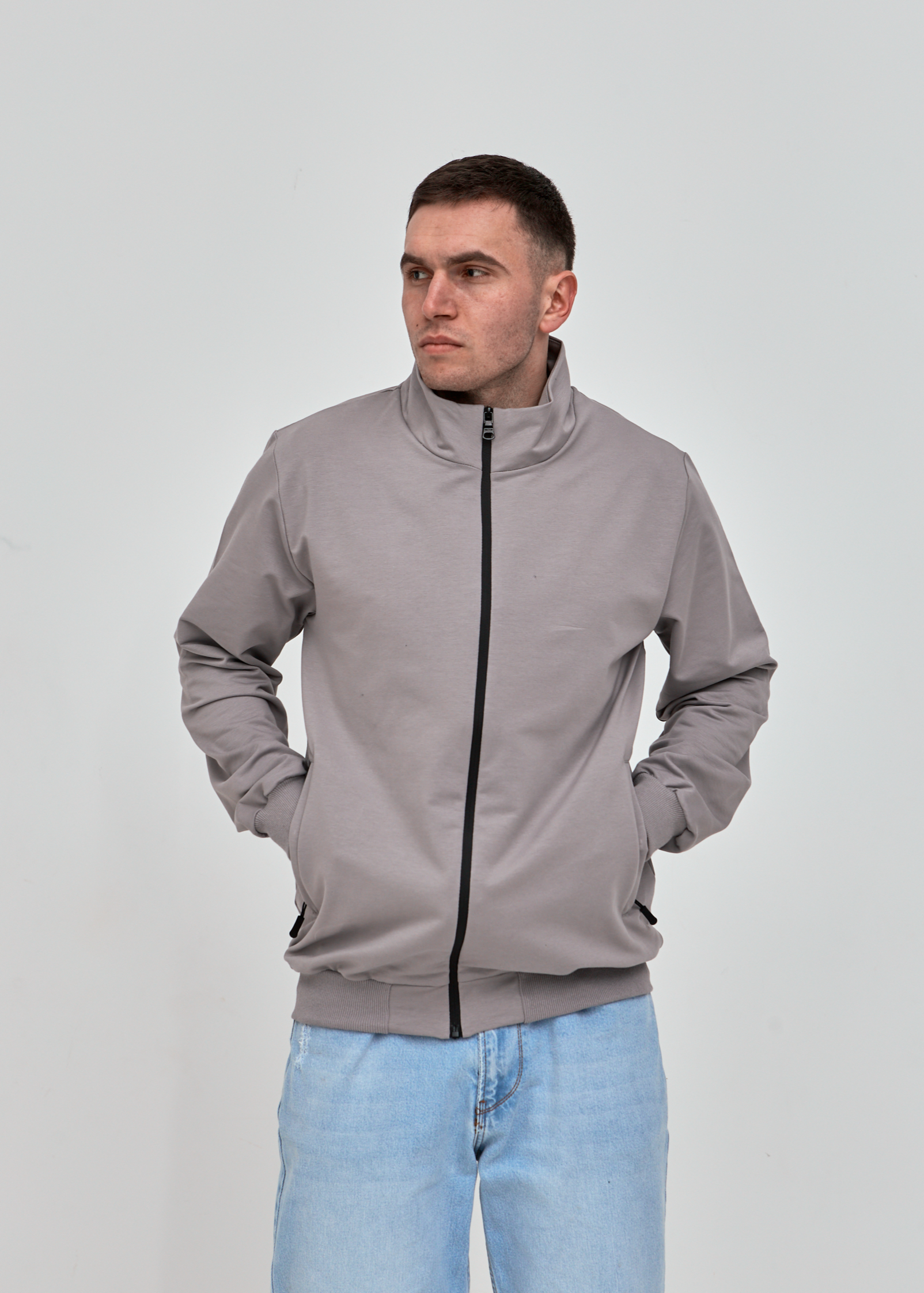 Кофта на застібці великих розмірів Hector 18156