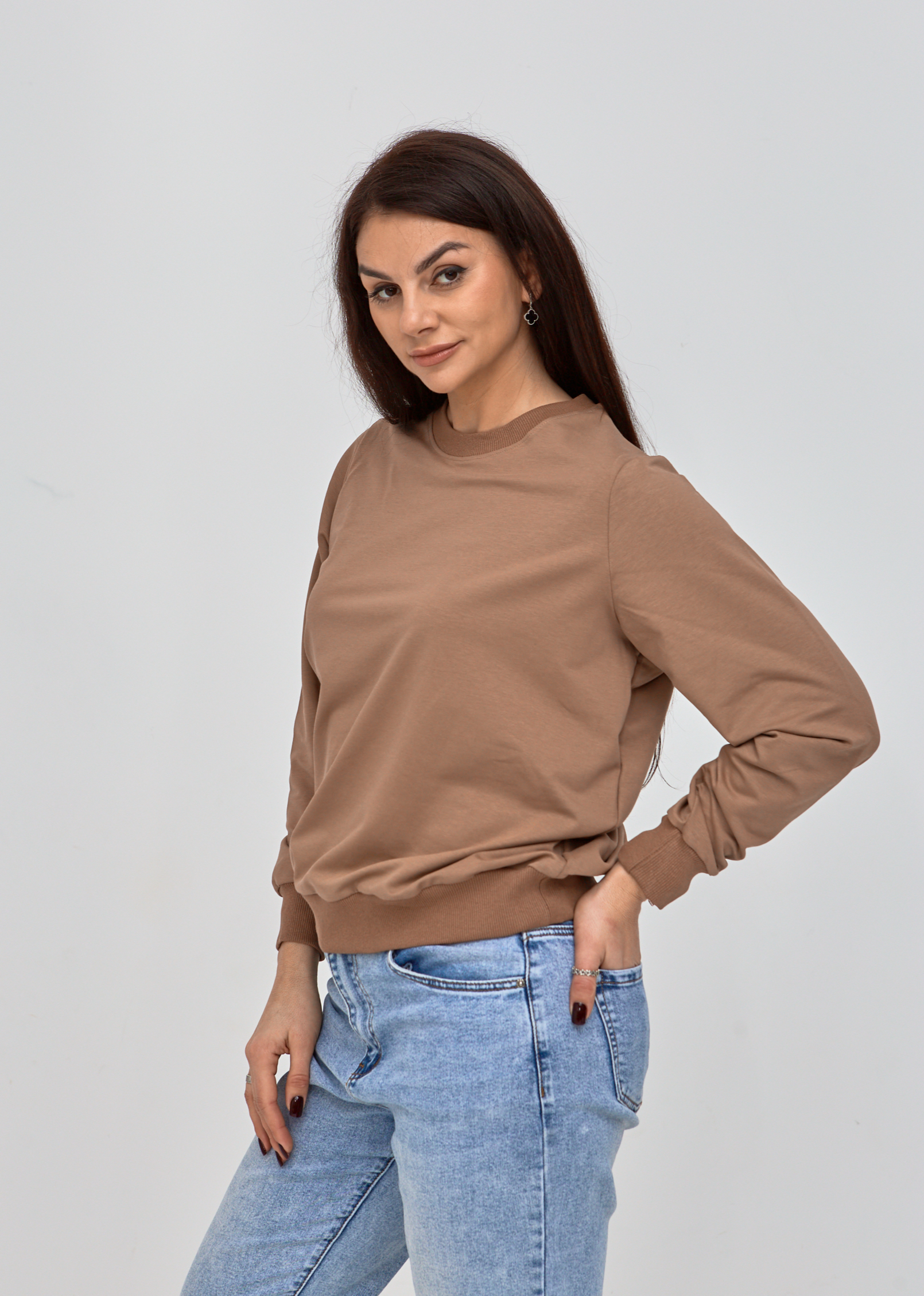 Класичний жіночий світшот великих розмірів Hector 24210