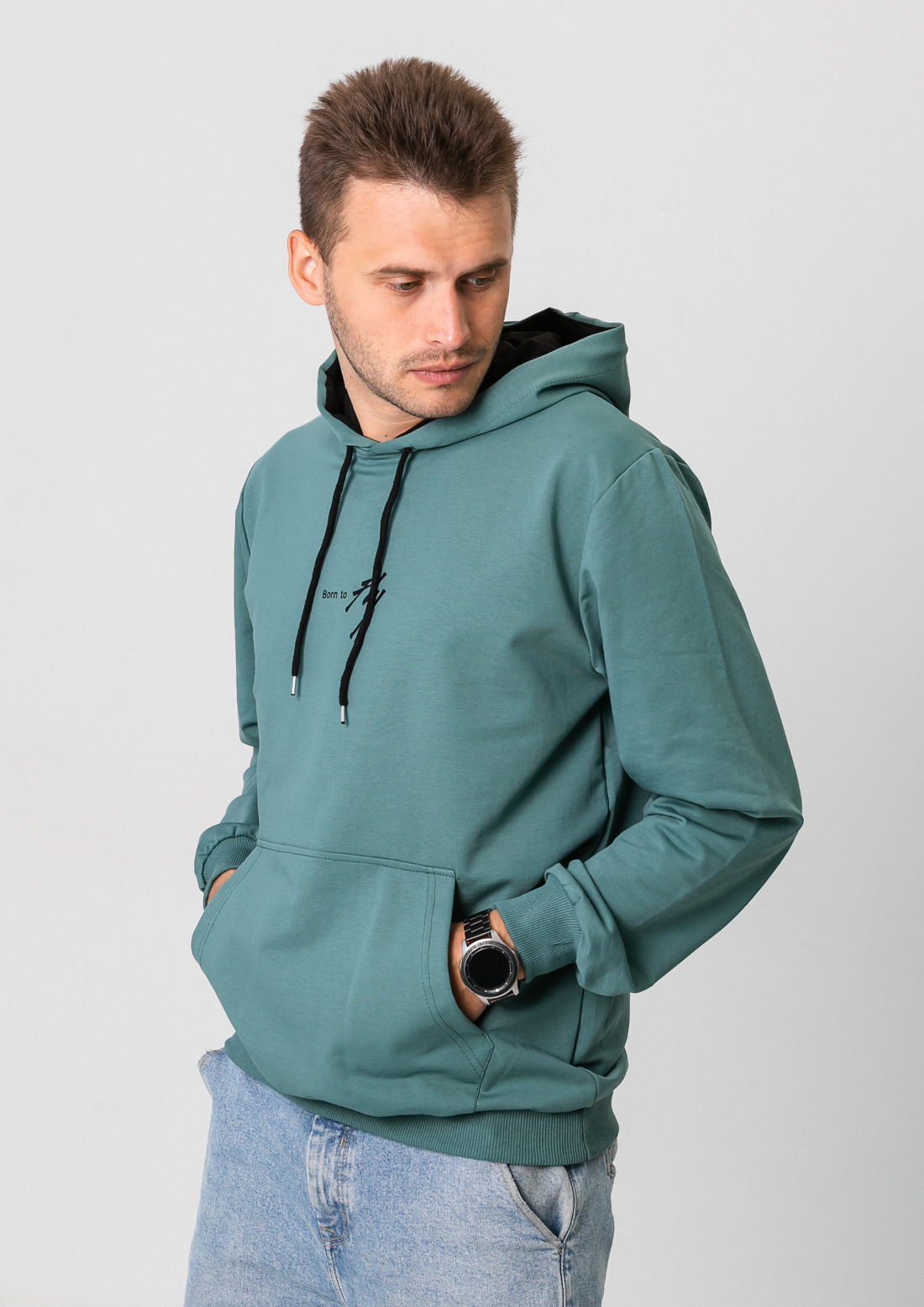 Худи больших размеров born to fly 18113