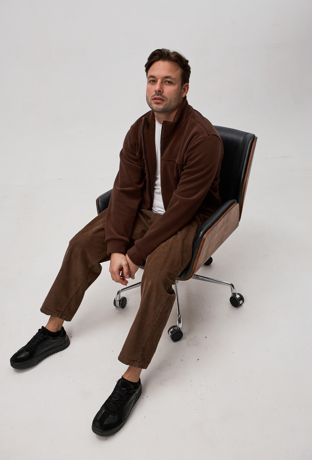 Чоловіча кофта флісова на застібці 30480