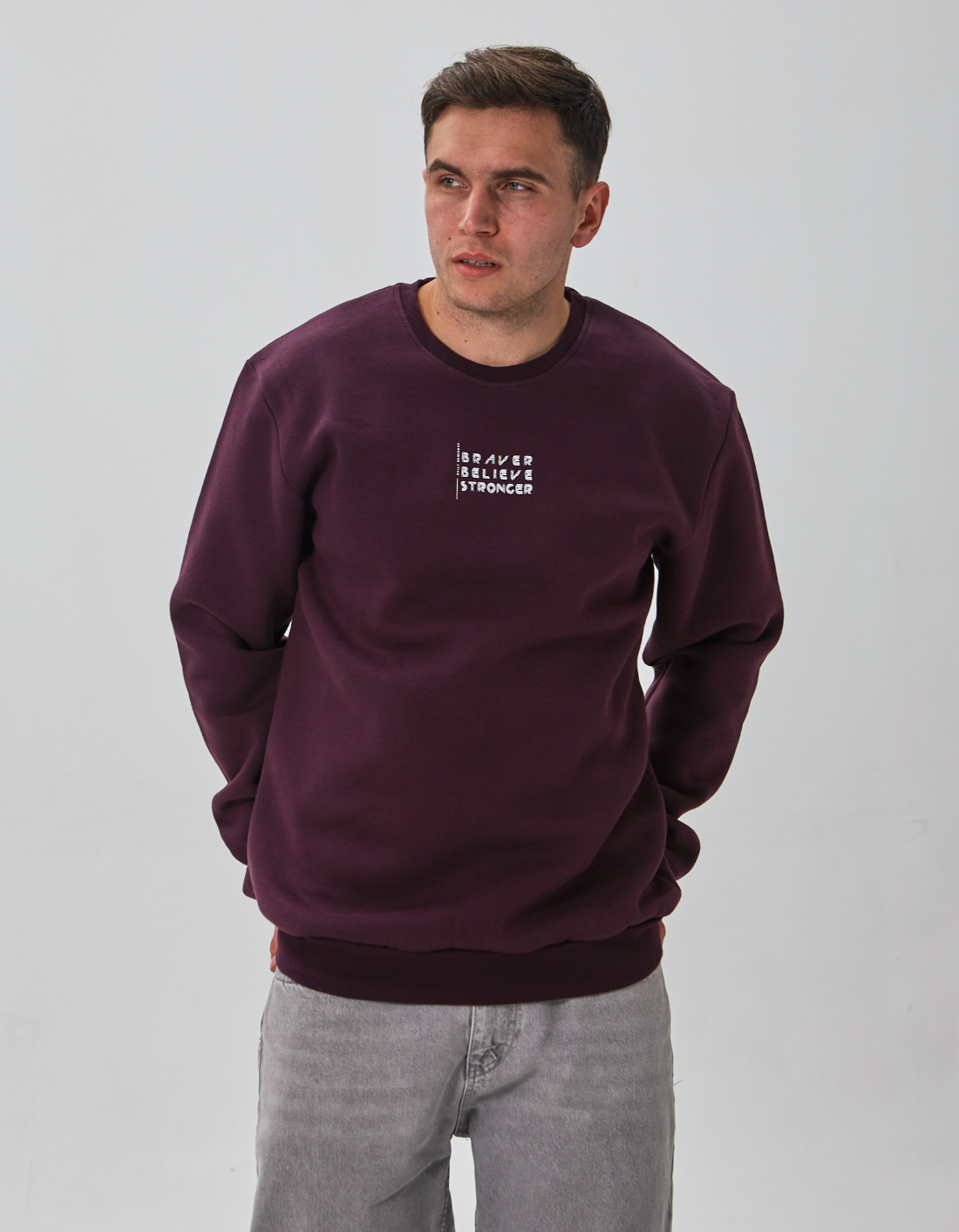 Теплый мужской свитшот BRAVER BELIEVE STRONGER 30606