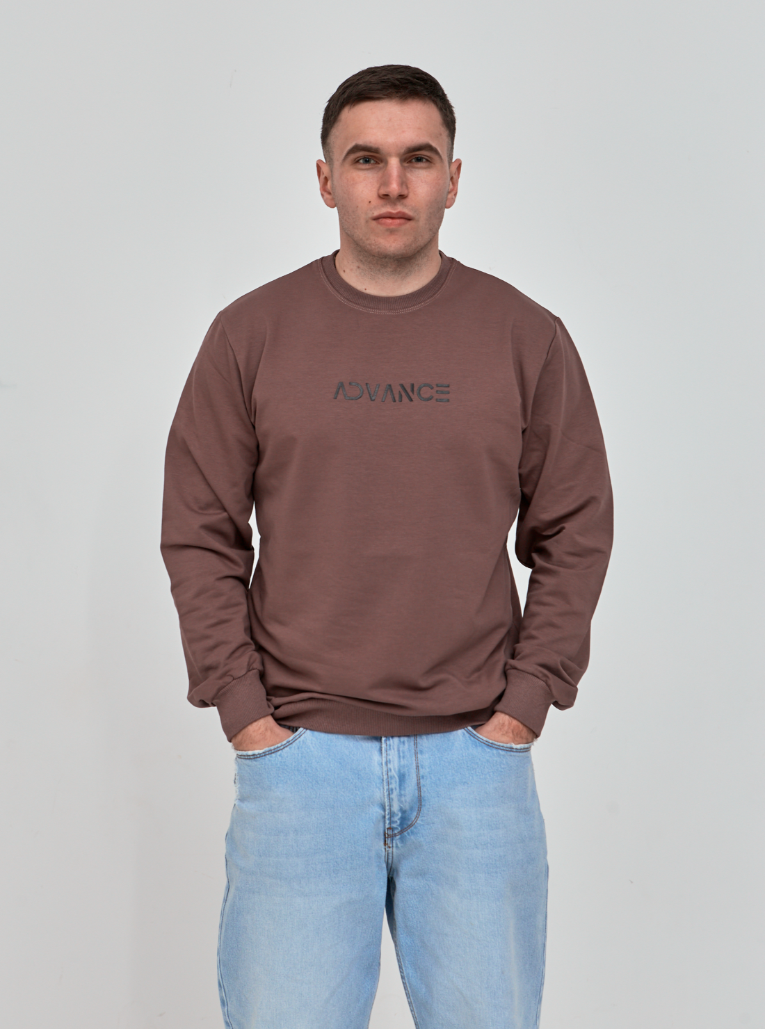 Чоловічий світшот великих розмірів ADVANCE 18026