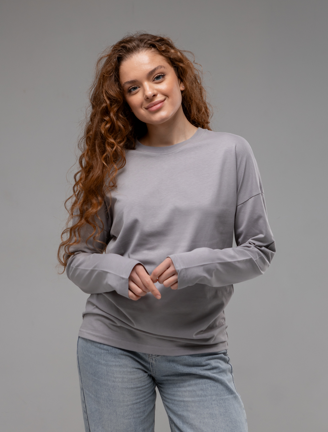 Женский лонгслив oversize Hector 24702