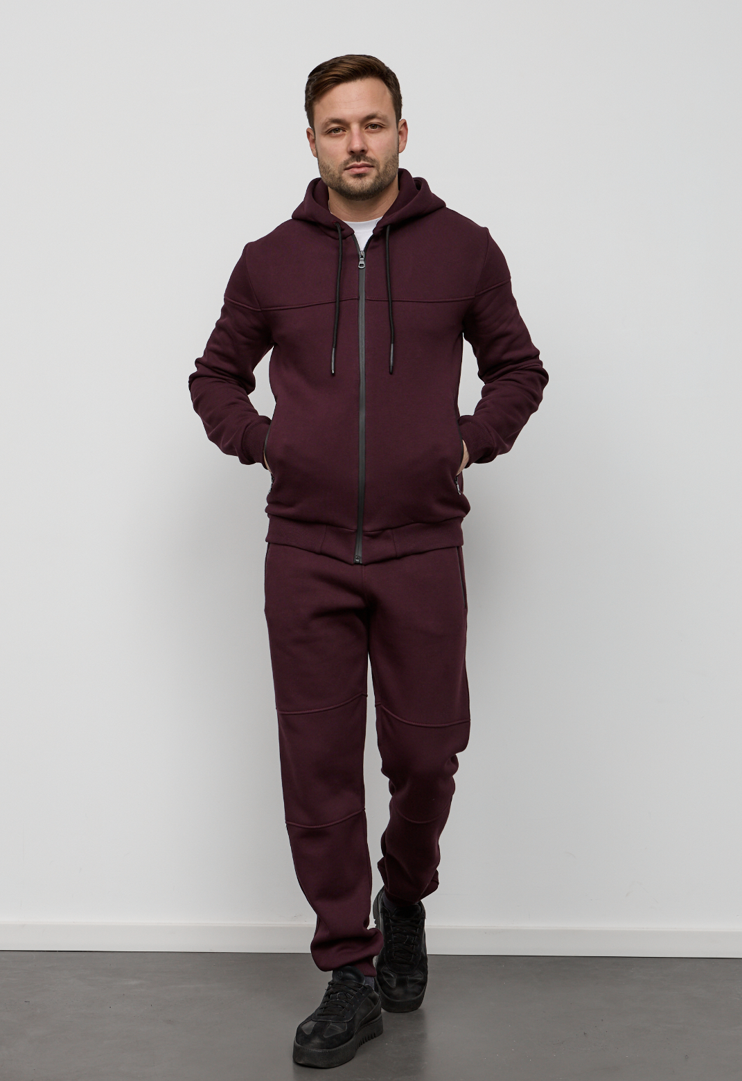 Теплый костюм на молнии с двойным капюшоном Hector 30573