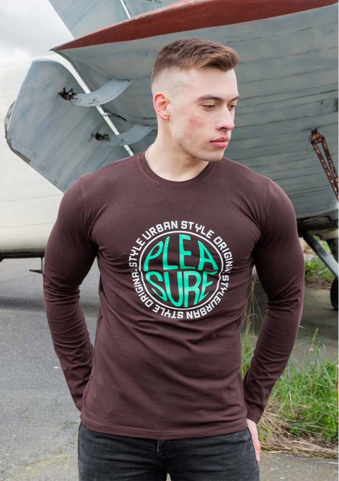 Лонгслів pleasure 7410