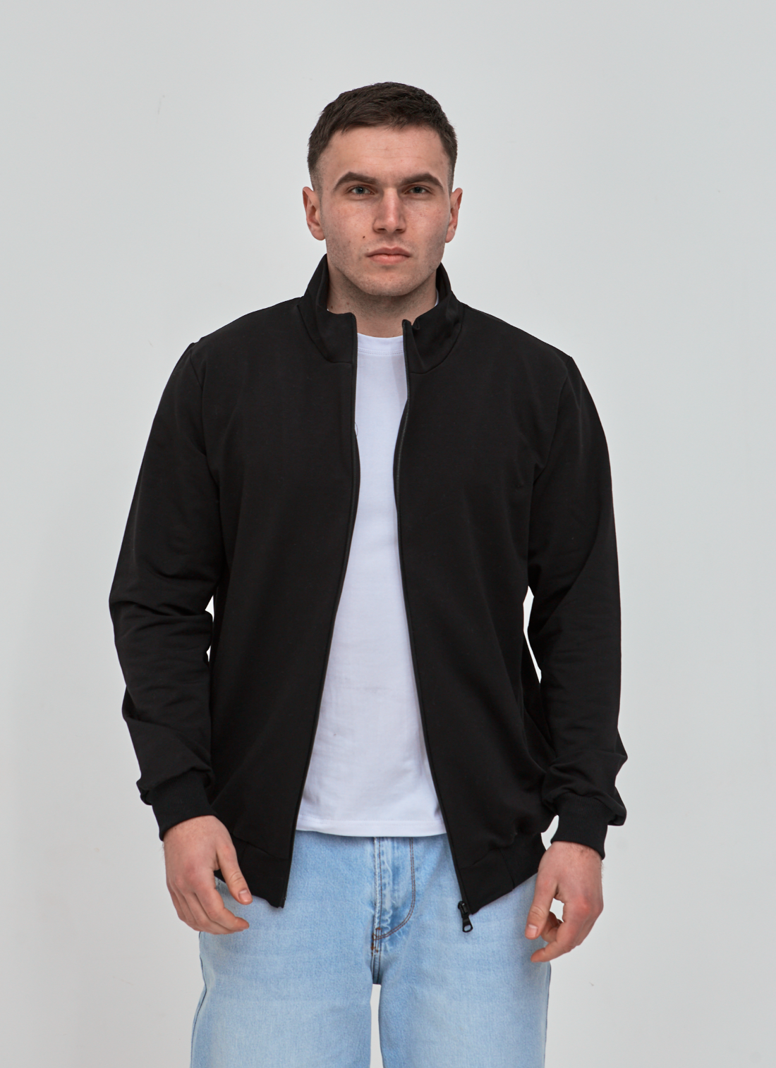 Кофта на молнии больших размеров Hector 18156